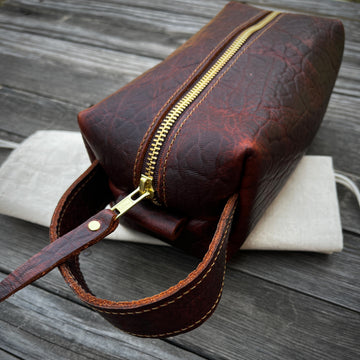 Brown Bison Leather Bag