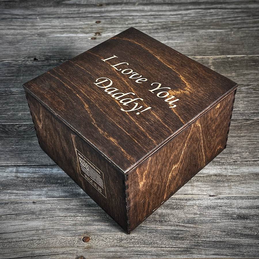 Black Gift Box. Engraving #5 En