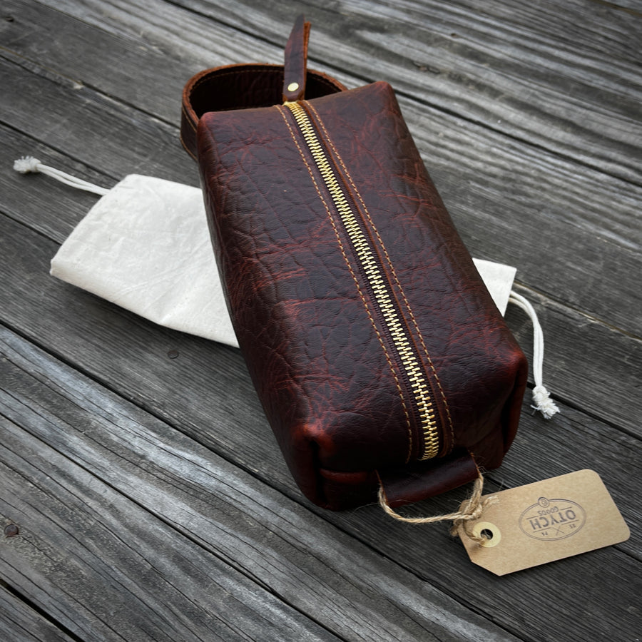 Brown Bison Leather Bag