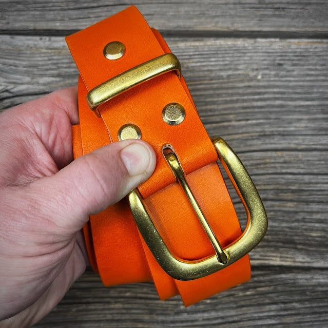 CARROT LEATHER BELT #2
