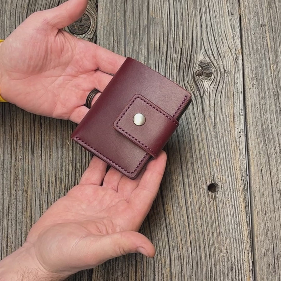 No.62 Bifold - Navy / Burgundy