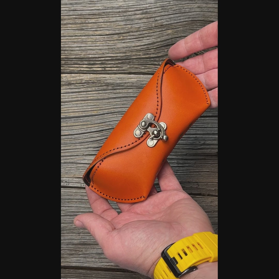 Sunglass case - Carrot / Orange Thread