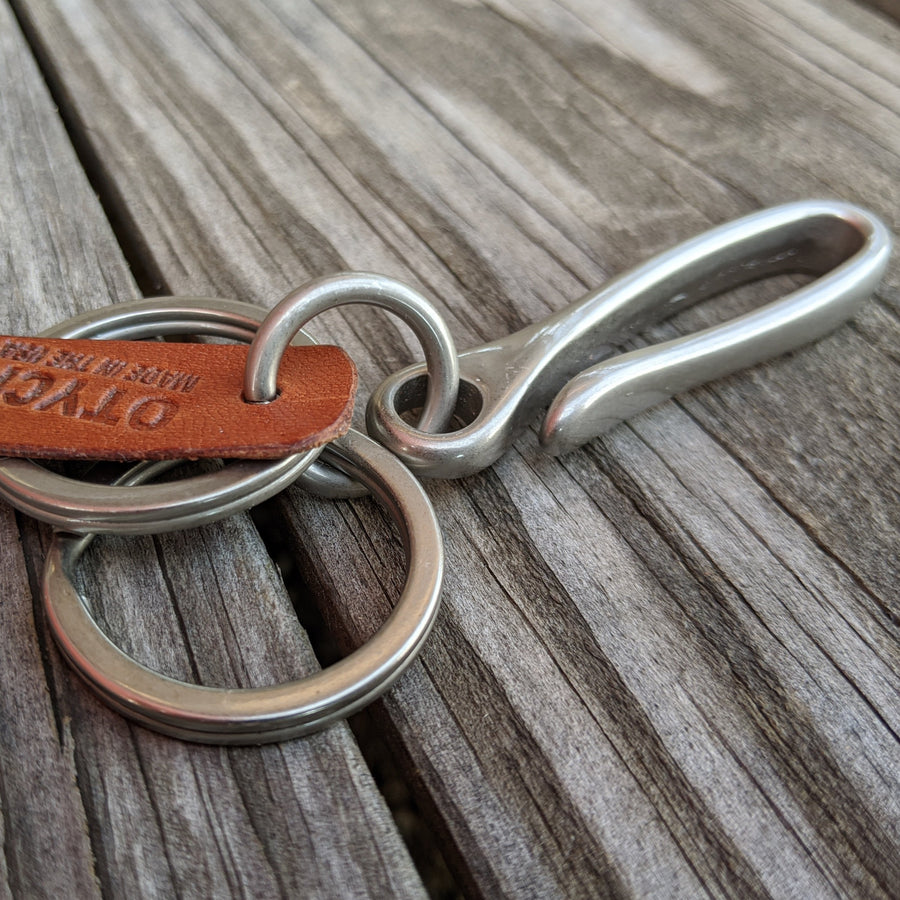 Nickel Matte, Fish Hook Key Chain