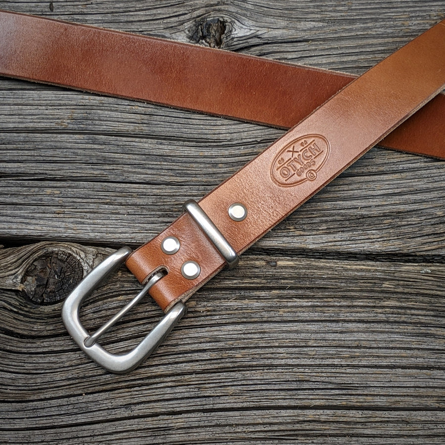 BUCK BROWN LEATHER BELT T3139