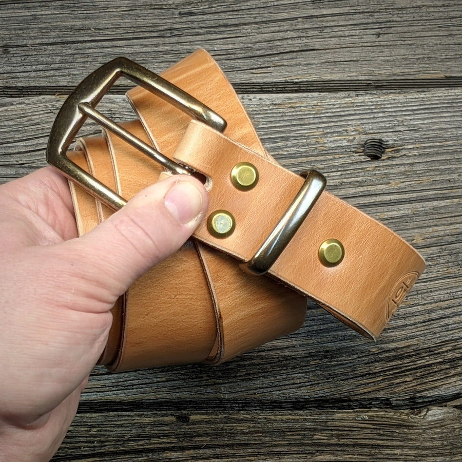 RUSSET LEATHER BELT B8504
