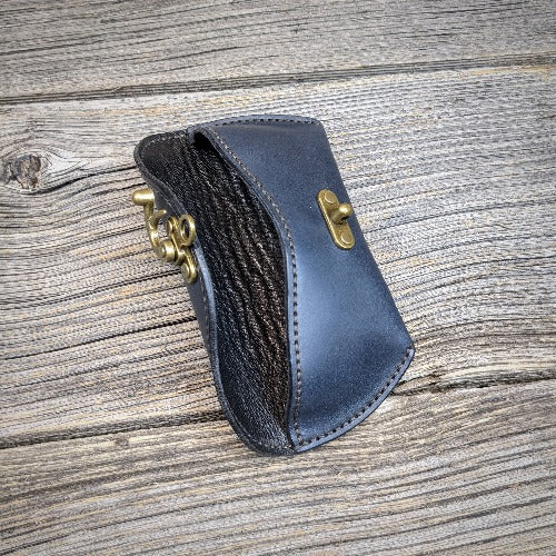 Sunglass case - Navy, Swing clasp