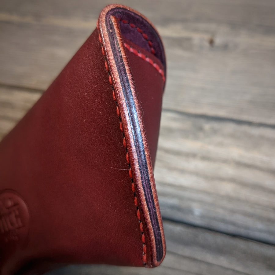 Sunglass case - Burgundy, Swing clasp
