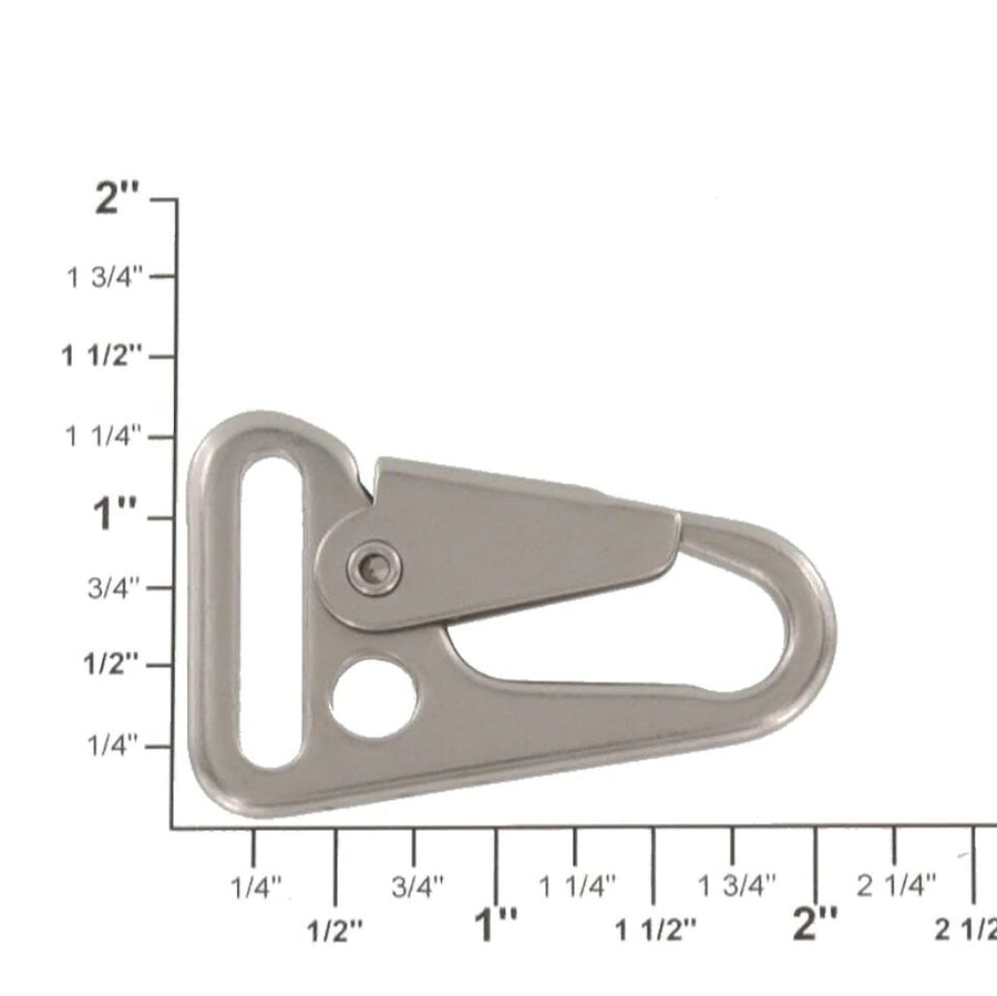NICKEL MATTE SLING LEVER SNAP KEYCHAIN