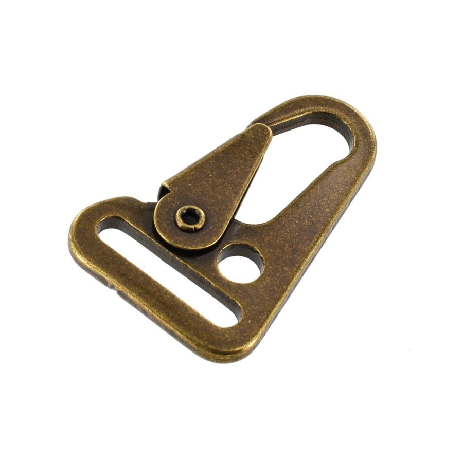 ANTIQUE BRASS SLING LEVER SNAP KEYCHAIN