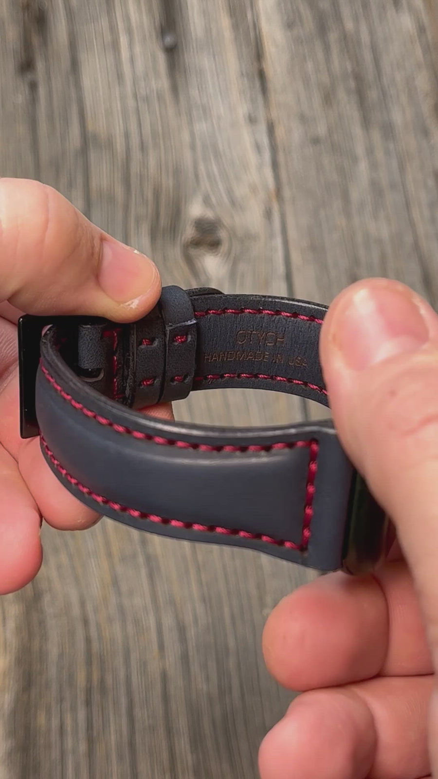 Apple Watch Band - Navy/Red