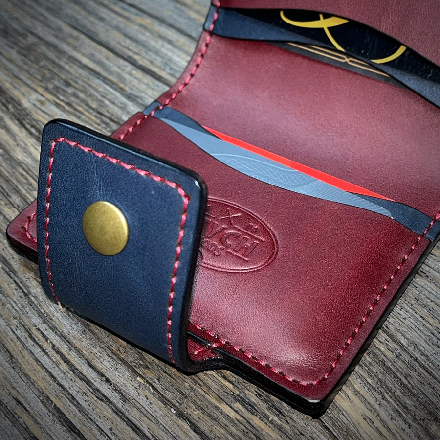 No.62 Bifold - Burgundy / Navy