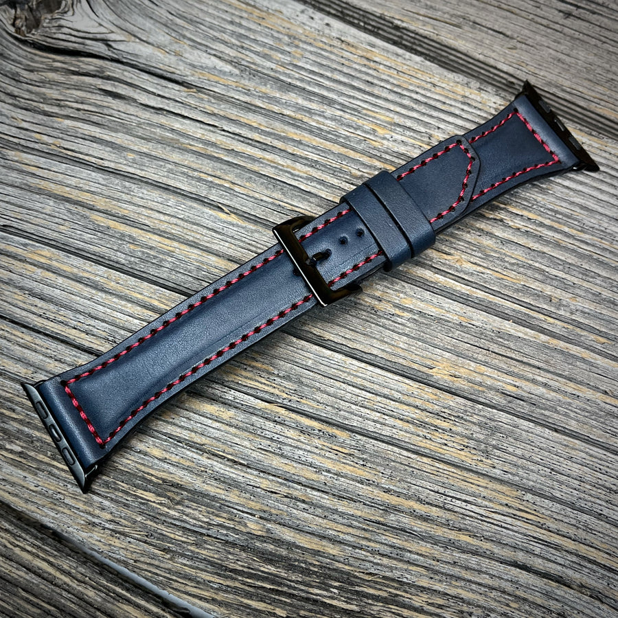 Apple Watch Band - Navy/Red