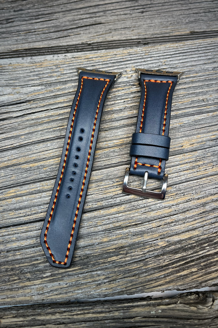 Apple Watch Band - Navy/Orange