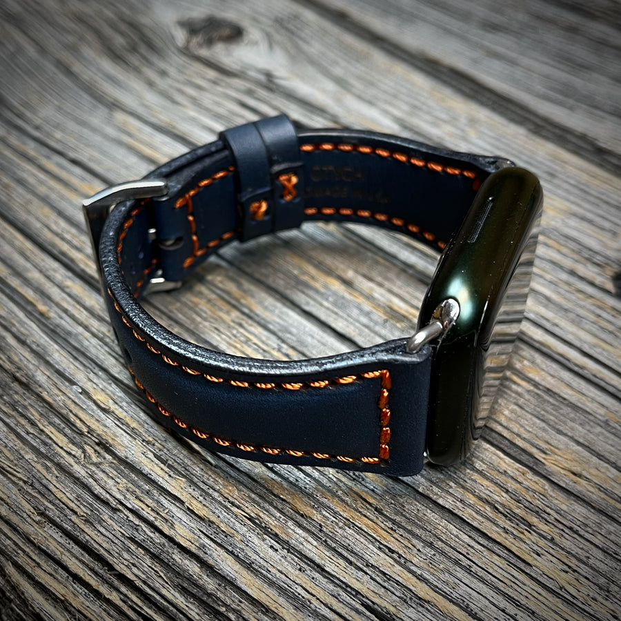 Apple Watch Band - Navy/Orange