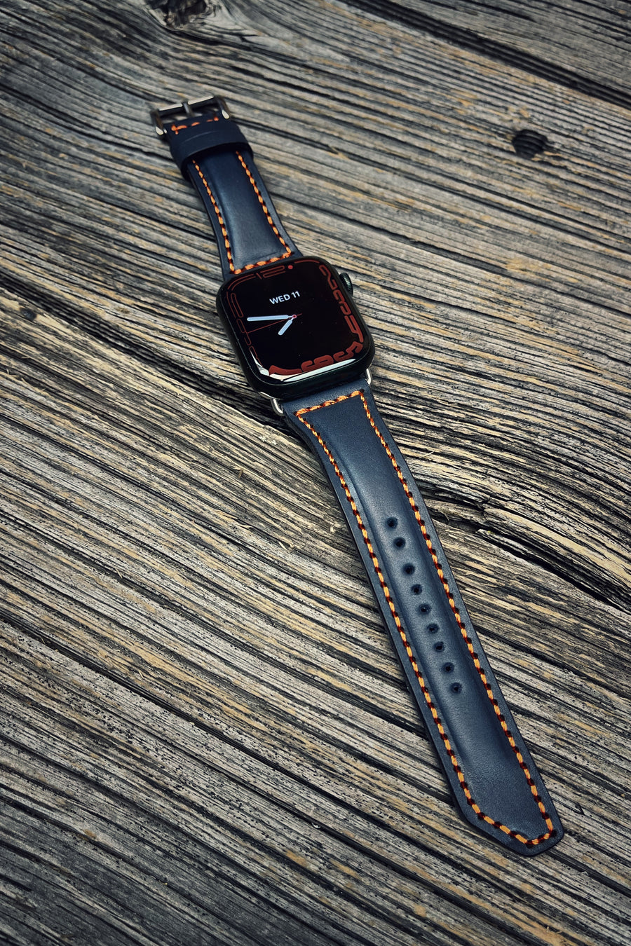 Apple Watch Band - Navy/Orange