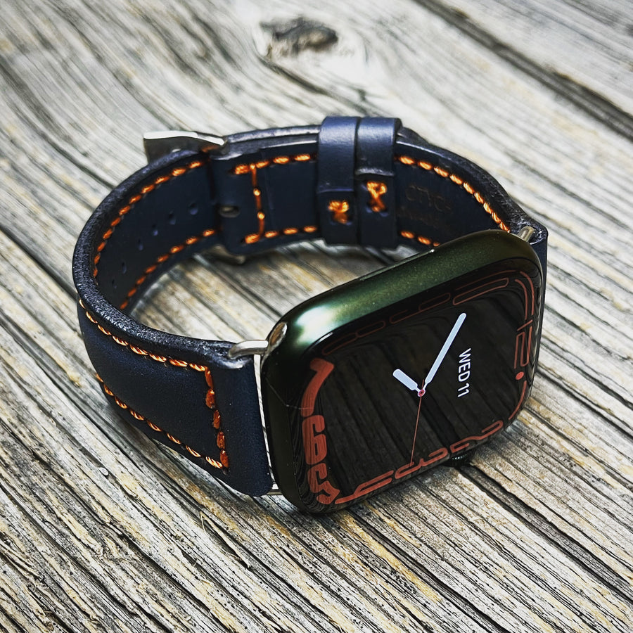 Apple Watch Band - Navy/Orange