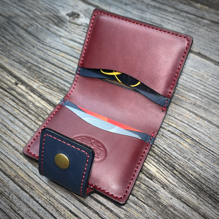 No.62 Bifold - Burgundy / Navy