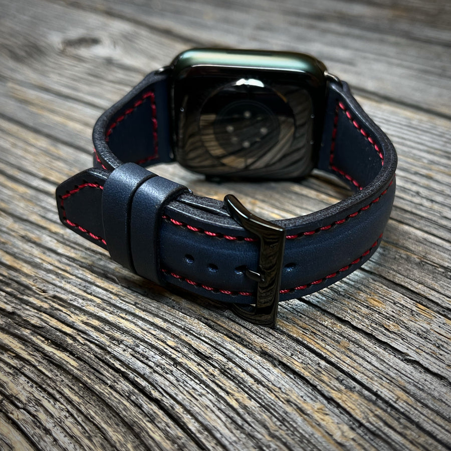 Apple Watch Band - Navy/Red