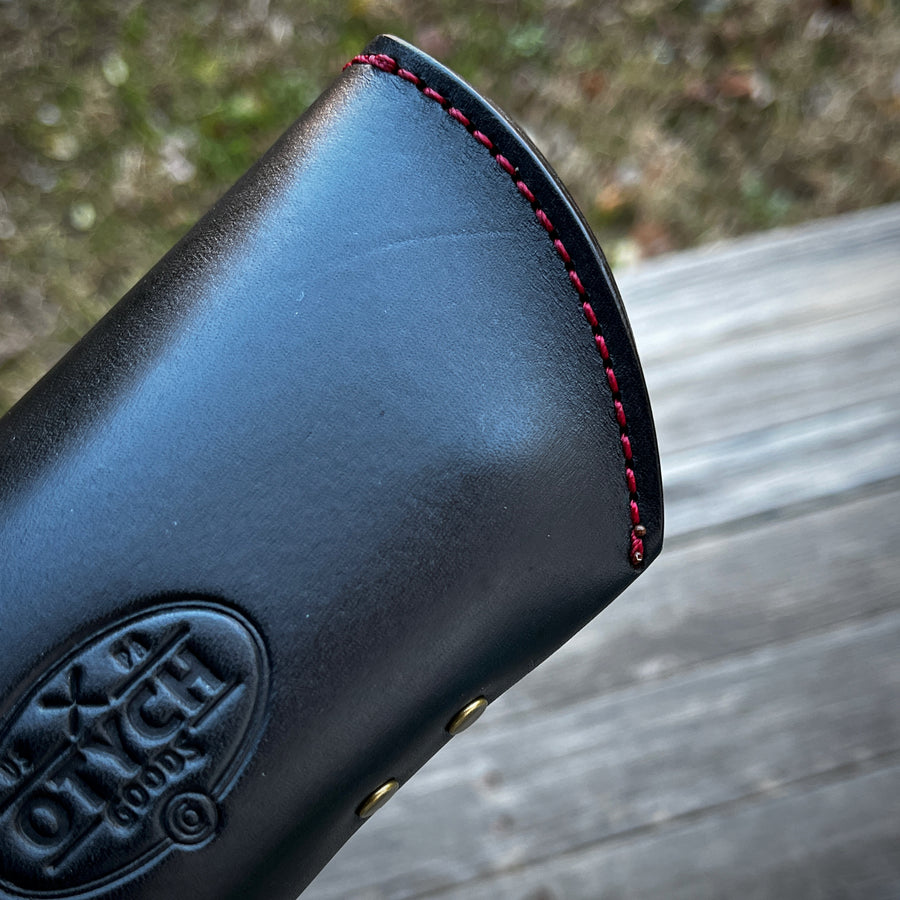 Sunglass case - Black / Red Thread