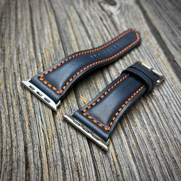Apple Watch Band - Navy/Orange