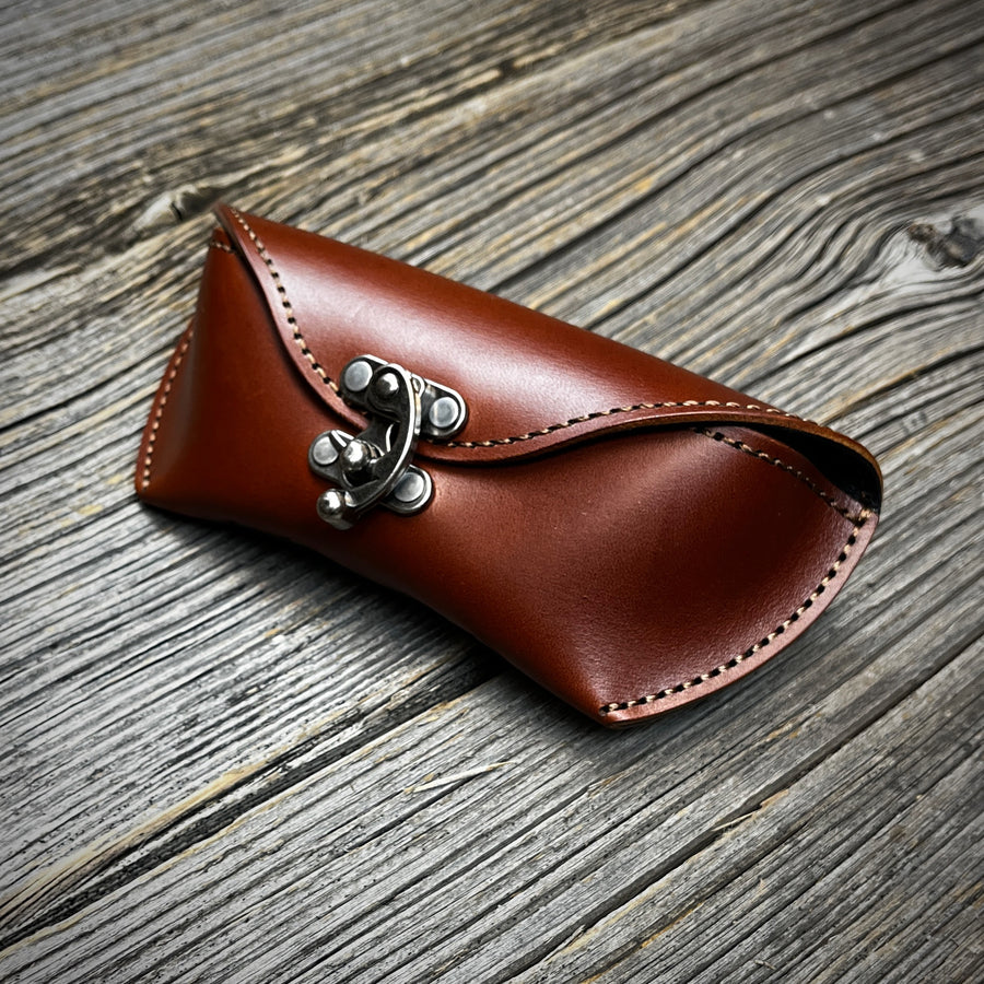 Sunglass case - Brown / Brown Thread