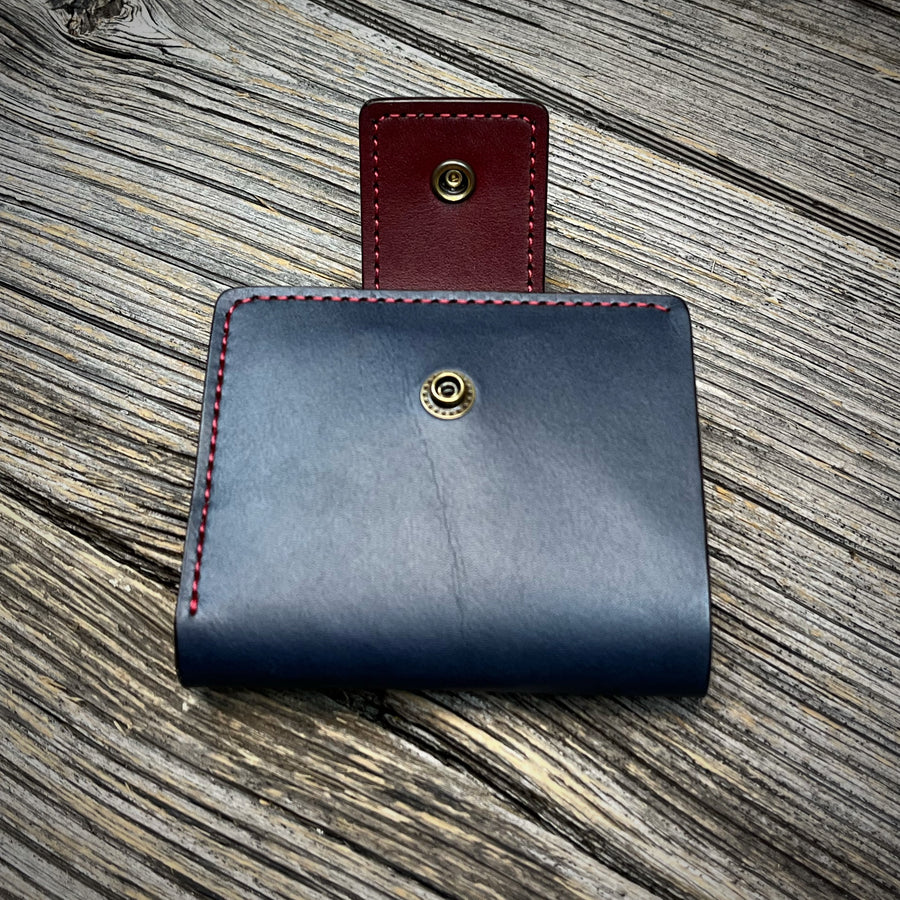 No.62 Bifold - Burgundy / Navy